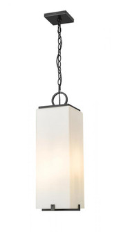 3 Light Outdoor Chain Mount Ceiling Fixture (276|593CHB-BK)