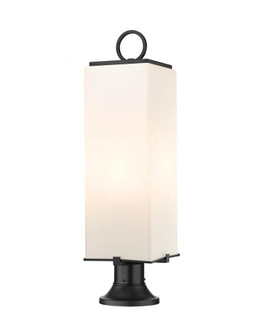 3 Light Outdoor Pier Mounted Fixture (276|593PHBR-553PM-BK)