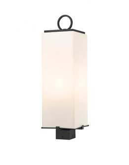 3 Light Outdoor Post Mount Fixture (276|593PHBS-BK)