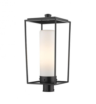 1 Light Outdoor Post Mount Fixture (276|595PHBR-BK)