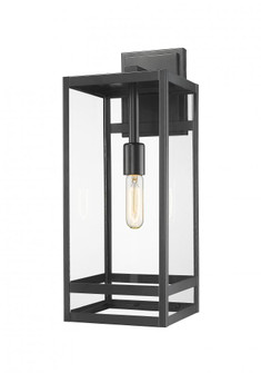 1 Light Outdoor Wall Light (276|596B-BK)