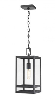 1 Light Outdoor Chain Mount Ceiling Fixture (276|596CHM-BK)