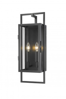 2 Light Outdoor Wall Light (276|598M-BK)