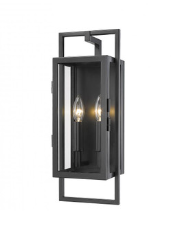 2 Light Outdoor Wall Light (276|598S-BK)