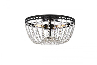 Kylie 12 inch flush mount in black (758|1112F12BK)