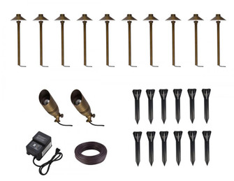 Aera Cast Brass Landscape Lighting Full Starter Pack of 6 Kit 2 (758|KIT10204)