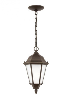Bakersville traditional 1-light LED outdoor exterior pendant in antique bronze finish with satin etc (38|60941EN3-71)