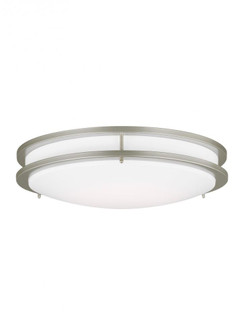 Mahone traditional dimmable indoor large LED one-light flush mount ceiling fixture in a painted brus (38|7750893S-753)