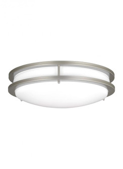 Mahone traditional dimmable indoor medium LED 1-Light flush mount ceiling fixture in a painted brush (38|7650893S-753)