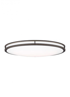 Mahone traditional dimmable indoor large LED oval 1-light flush mount ceiling fixture in an antique (38|7950893S-71)