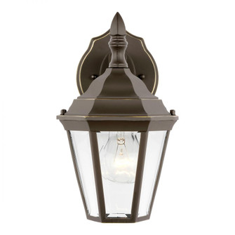 Bakersville traditional 1-light outdoor exterior small wall lantern sconce in antique bronze finish (38|88937-71)