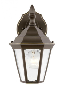Bakersville traditional 1-light outdoor exterior small wall lantern sconce in antique bronze finish (38|88937-71)
