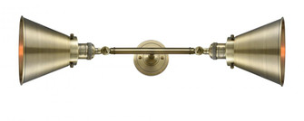Appalachian - 2 Light - 8 inch - Antique Brass - Adjustable Bath Vanity Light (3442|208L-AB-M13-AB)