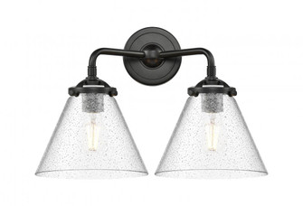 Cone - 2 Light - 16 inch - Oil Rubbed Bronze - Bath Vanity Light (3442|284-2W-OB-G44)