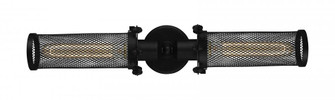 Quincy Hall - 2 Light - 21 inch - Matte Black - Bath Vanity Light (3442|900-2W-BK-CE216-BK)