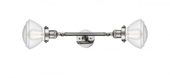 Olean - 2 Light - 7 inch - Polished Nickel - Adjustable Bath Vanity Light (3442|208L-PN-G324)