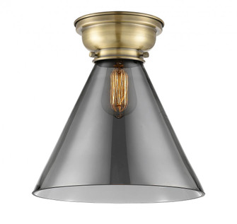 Cone - 1 Light - 12 inch - Antique Brass - Flush Mount (3442|623-1F-AB-G43-L-LED)