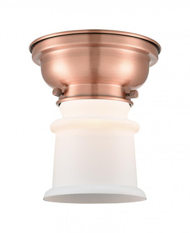 Canton - 1 Light - 6 inch - Antique Copper - Flush Mount (3442|623-1F-AC-G181S-LED)