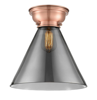 Cone - 1 Light - 12 inch - Antique Copper - Flush Mount (3442|623-1F-AC-G43-L)