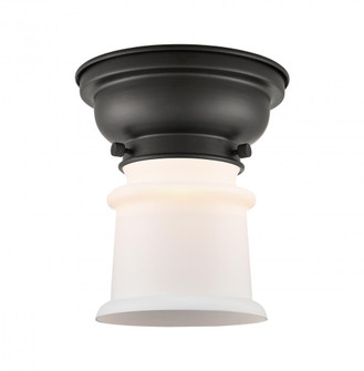 Canton - 1 Light - 6 inch - Matte Black - Flush Mount (3442|623-1F-BK-G181S-LED)