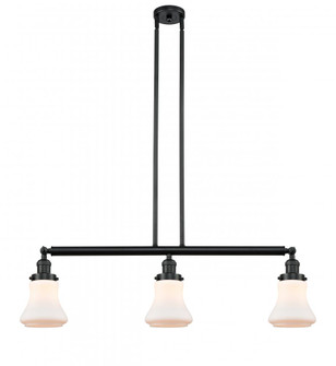 Bellmont - 3 Light - 39 inch - Matte Black - Stem Hung - Adjustable Island Light (3442|213-BK-G191)