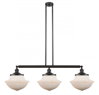 Oxford - 3 Light - 42 inch - Oil Rubbed Bronze - Stem Hung - Adjustable Island Light (3442|213-OB-G541-LED)