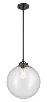Beacon - 1 Light - 12 inch - Oil Rubbed Bronze - Stem hung - Mini Pendant (3442|284-1S-OB-G204-12-LED)