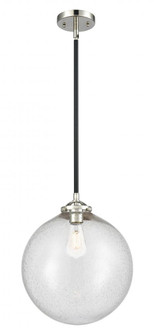 Beacon - 1 Light - 12 inch - Black Polished Nickel - Stem hung - Mini Pendant (3442|284-1S-BPN-G204-12-LED)