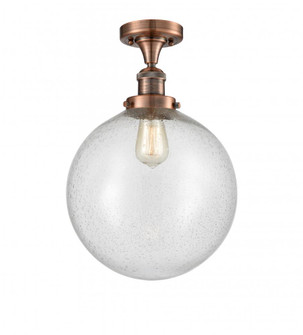 Beacon - 1 Light - 12 inch - Antique Copper - Semi-Flush Mount (3442|517-1CH-AC-G204-12)