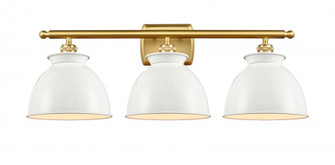 Adirondack - 3 Light - 28 inch - Satin Gold - Bath Vanity Light (3442|516-3W-SG-M14-W)