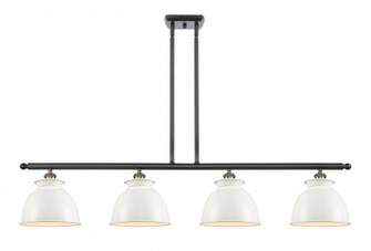 Adirondack - 4 Light - 48 inch - Black Antique Brass - Stem hung - Island Light (3442|516-4I-BAB-M14-W-LED)