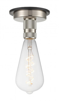 Aurora - 1 Light - 4 inch - Black Satin Nickel - Flush Mount (3442|431-1F-BSN-BB-95-LED)