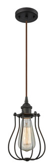 Muselet - 1 Light - 6 inch - Oil Rubbed Bronze - Cord hung - Mini Pendant (3442|516-1P-OB-CE513-LED)