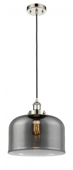 Bell - 1 Light - 12 inch - Polished Nickel - Cord hung - Mini Pendant (3442|916-1P-PN-G73-L)