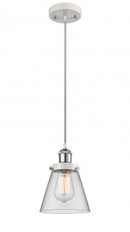 Cone - 1 Light - 6 inch - White Polished Chrome - Cord hung - Mini Pendant (3442|916-1P-WPC-G62-LED)