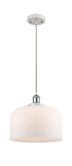 Bell - 1 Light - 12 inch - White Polished Chrome - Cord hung - Mini Pendant (3442|916-1P-WPC-G71-L-LED)