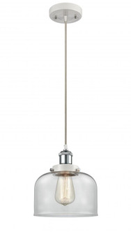 Bell - 1 Light - 8 inch - White Polished Chrome - Cord hung - Mini Pendant (3442|916-1P-WPC-G72-LED)