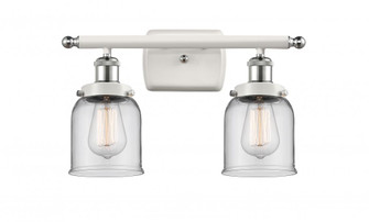 Bell - 2 Light - 16 inch - White Polished Chrome - Bath Vanity Light (3442|916-2W-WPC-G52)