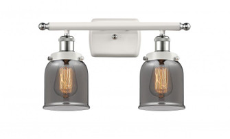 Bell - 2 Light - 16 inch - White Polished Chrome - Bath Vanity Light (3442|916-2W-WPC-G53)