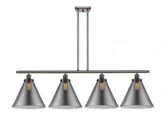 Cone - 4 Light - 48 inch - Oil Rubbed Bronze - Stem Hung - Island Light (3442|916-4I-OB-G43-L-LED)