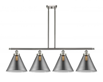 Cone - 4 Light - 48 inch - Brushed Satin Nickel - Stem Hung - Island Light (3442|916-4I-SN-G43-L)