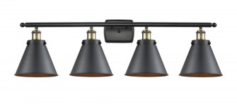 Appalachian - 4 Light - 36 inch - Black Antique Brass - Bath Vanity Light (3442|916-4W-BAB-M13-BK)