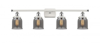 Bell - 4 Light - 36 inch - White Polished Chrome - Bath Vanity Light (3442|916-4W-WPC-G53-LED)