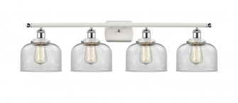 Bell - 4 Light - 38 inch - White Polished Chrome - Bath Vanity Light (3442|916-4W-WPC-G72)