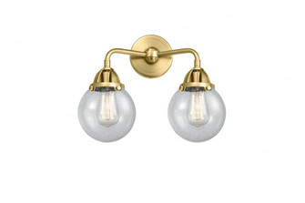 Beacon - 2 Light - 14 inch - Satin Gold - Bath Vanity Light (3442|288-2W-SG-G204-6)