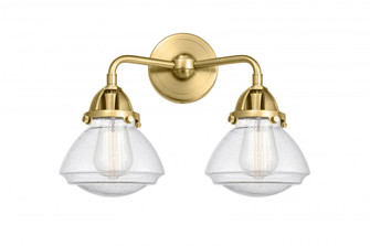 Olean - 2 Light - 15 inch - Satin Gold - Bath Vanity Light (3442|288-2W-SG-G324)