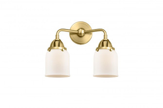 Bell - 2 Light - 13 inch - Satin Gold - Bath Vanity Light (3442|288-2W-SG-G51)