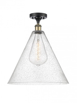 Berkshire - 1 Light - 16 inch - Black Antique Brass - Semi-Flush Mount (3442|516-1C-BAB-GBC-164)