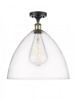 Bristol - 1 Light - 16 inch - Black Antique Brass - Semi-Flush Mount (3442|516-1C-BAB-GBD-162)