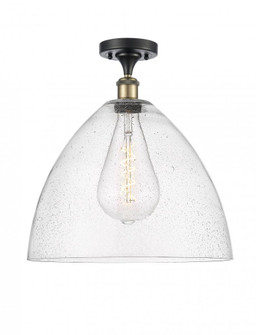 Bristol - 1 Light - 16 inch - Black Antique Brass - Semi-Flush Mount (3442|516-1C-BAB-GBD-164)